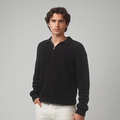 Giovanni | Raffinert genser med demi-glidelås