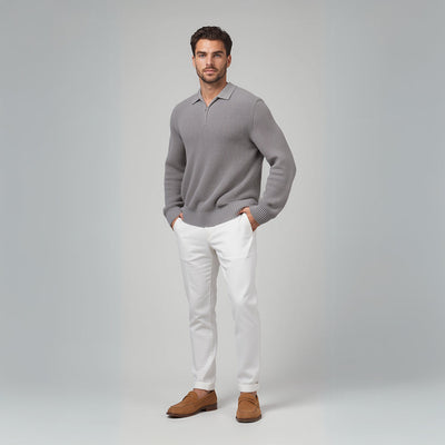 Giovanni | Raffinert genser med demi-glidelås