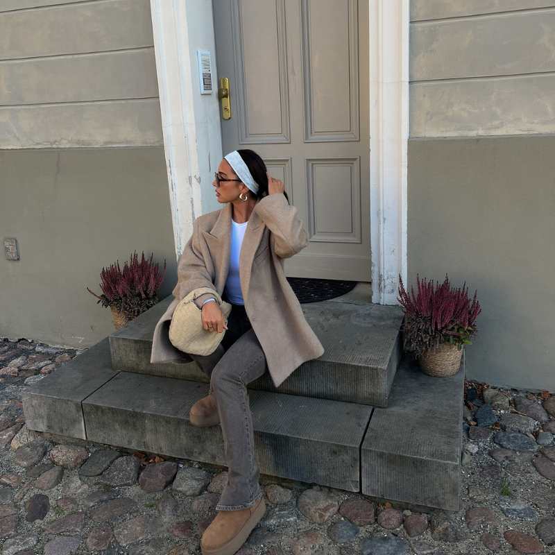 Anne | Mini-veske i vevd semsket skinn