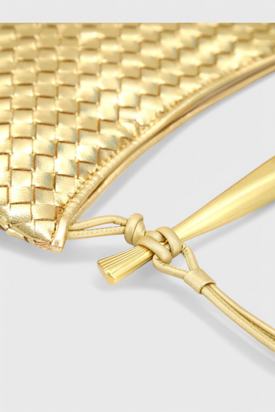 Billi | Vevd Gerda-veske med gullhåndtak